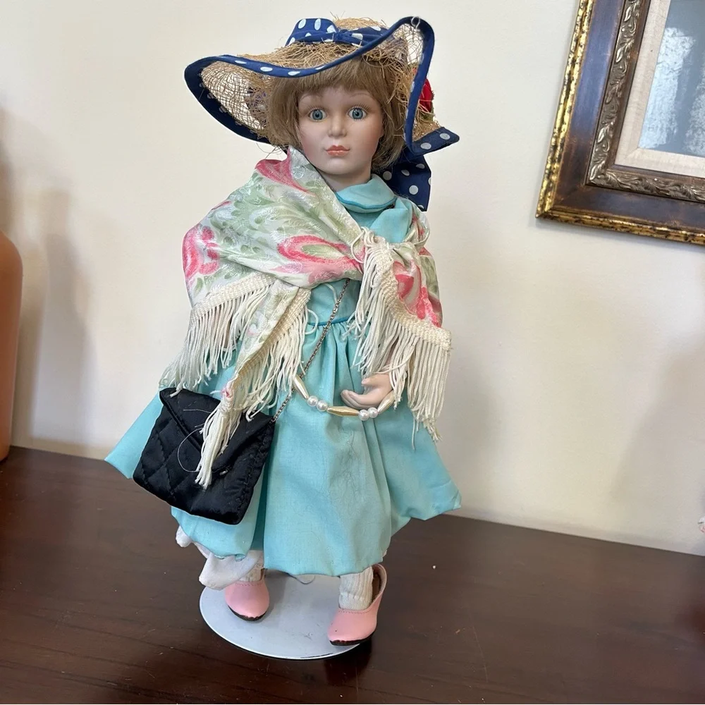 Playing Dress Up with Blue Dress and Accessories